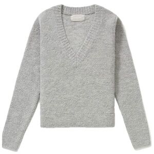 Everlane Gray V-Neck Sweater